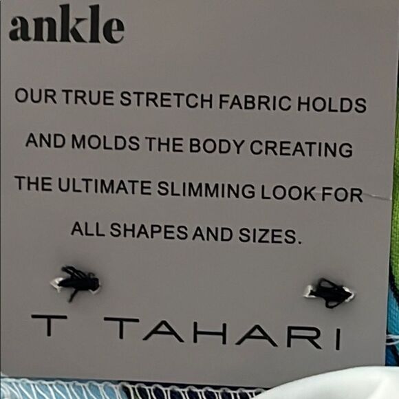 Tahari Tummy Control True Stretch Vibrant Floral Pull on Pants Sz M NWT - Picture 12 of 12